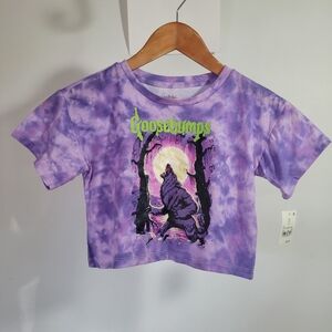 Goosebumps Werewolf NEW w/ Tags Shirt Purple Youth Oversized XS 4/5